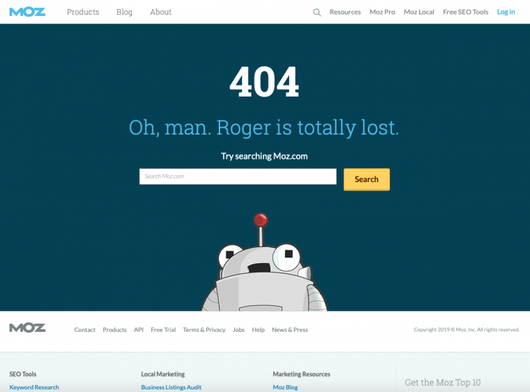 404 page inspiration moz