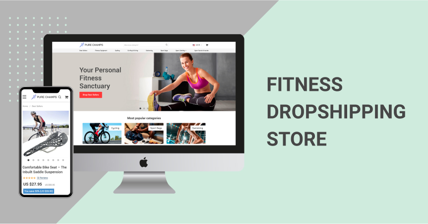 Dropshipping online store devoted to fitness and sports